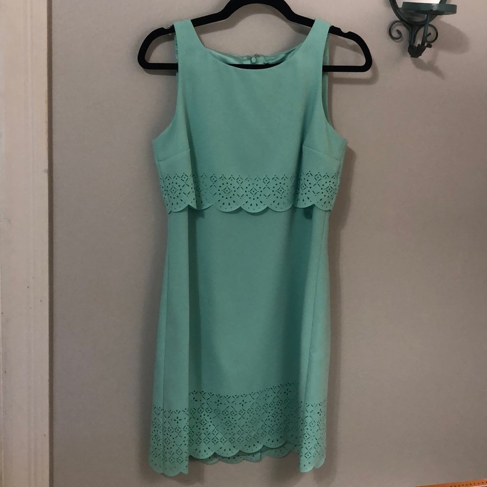 White House Black Market turquoise dress